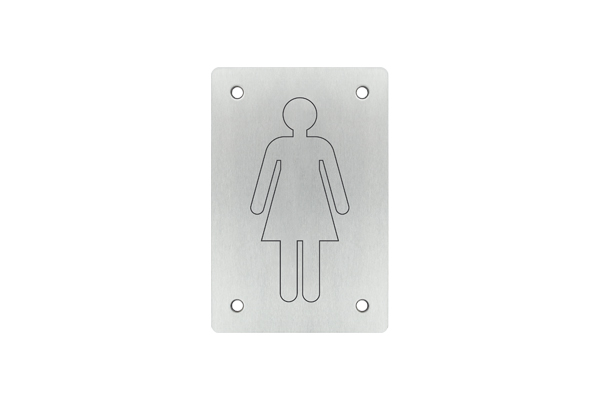 Placa sinal�tica 150x100 - INOX 304